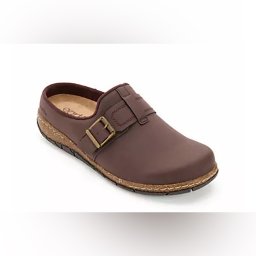 Earth ELISA3-Q  Women’s Round Toe Casual Clogs Dark Brown 8M Shoes VEGAN